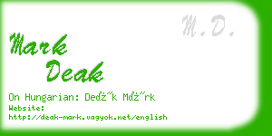 mark deak business card